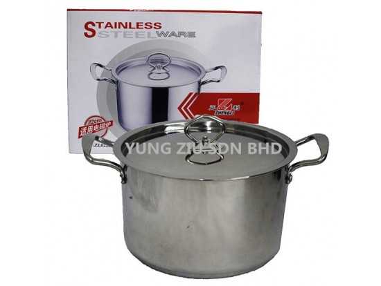 ZL0222# 22CM S/STEEL WARE POT (ZHONG HUA)